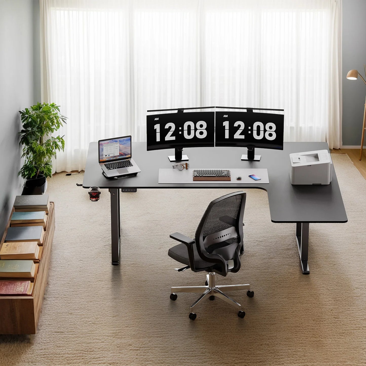 Auron Apex™ L-Shaped Standing Desk