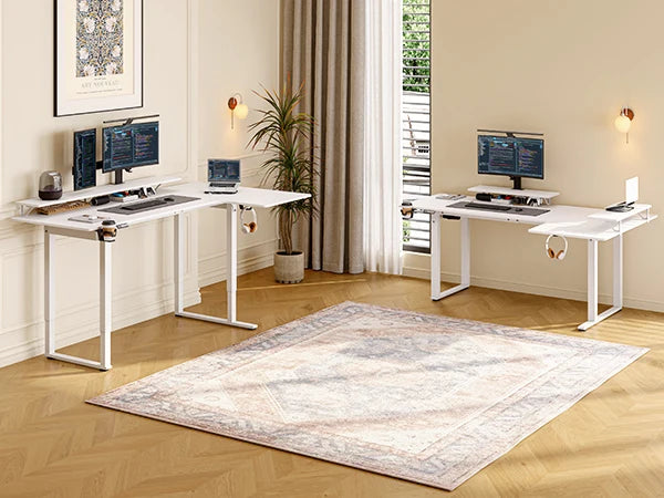 Auron Apex™ L-Shaped Standing Desk