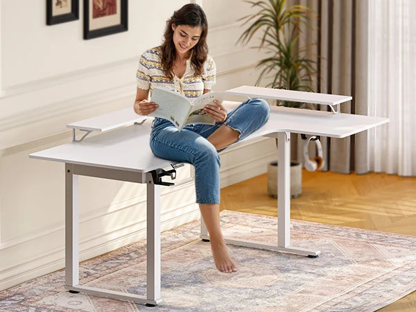 Auron Apex™ L-Shaped Standing Desk
