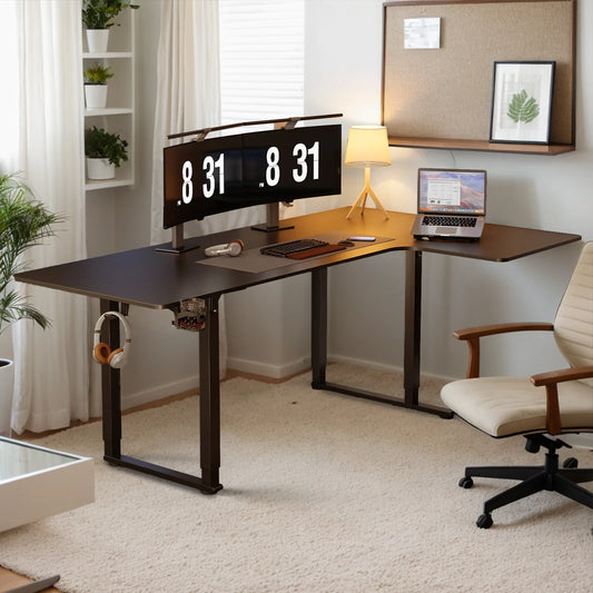 Auron Apex™ L-Shaped Standing Desk